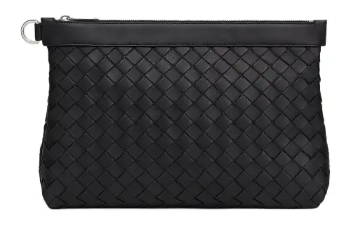 Bottega Veneta Classic Intrecciato Document Case Black