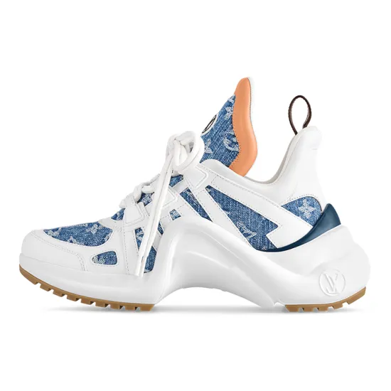 LOUIS VUITTON Archlight 1.0 Casual Shoes Women's Low-Top White Blue