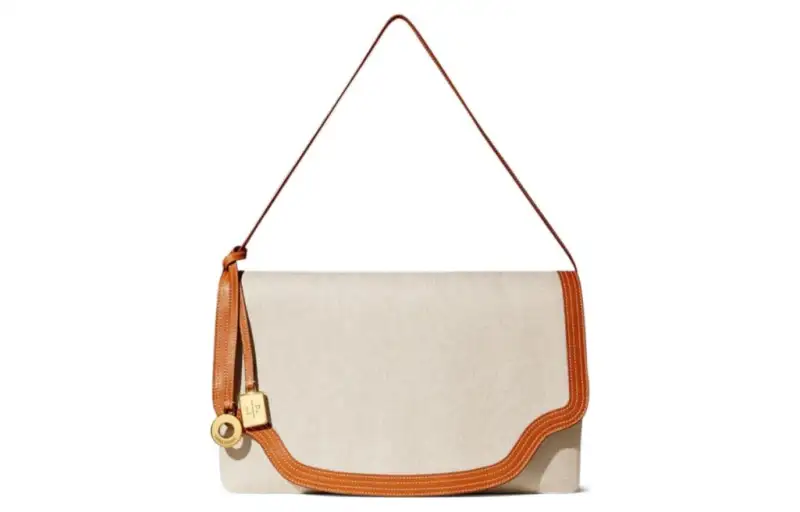 Loro Piana Detachable Strap Cotton With Linen Handbag, Shoulder Bag Regular Women's Beige