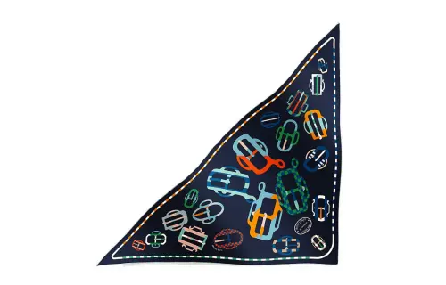 HERMES Knit Scarves Women's Multicolor