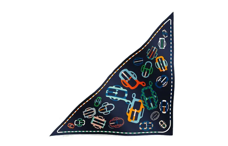HERMES Knit Scarves Women's Multicolor
