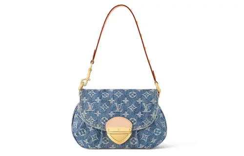 LOUIS VUITTON Sunset Bag Monogram Denim Blue