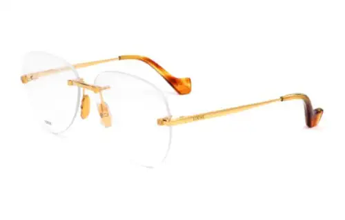 LOEWE Irregular Shape Eyeglass Frames Women's Gold