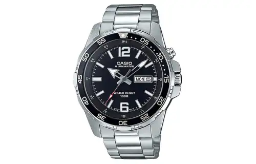 CASIO Unisex Black Watch MTD-1079D-1A2