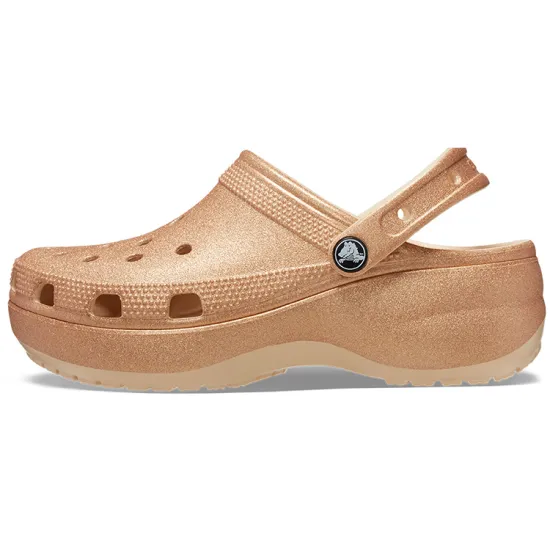 Crocs Classic Glitter Clogs 'Orange' Women's