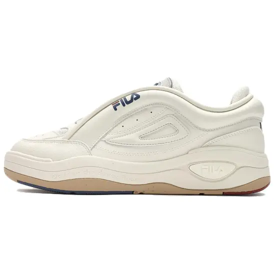 FILA MIX 2 Skateboard Shoes Men Low-Top Milk White