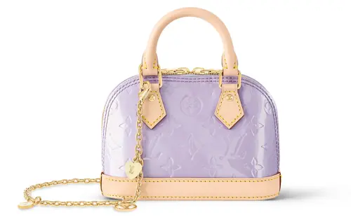 LOUIS VUITTON Nano Alma Glossy Lilac