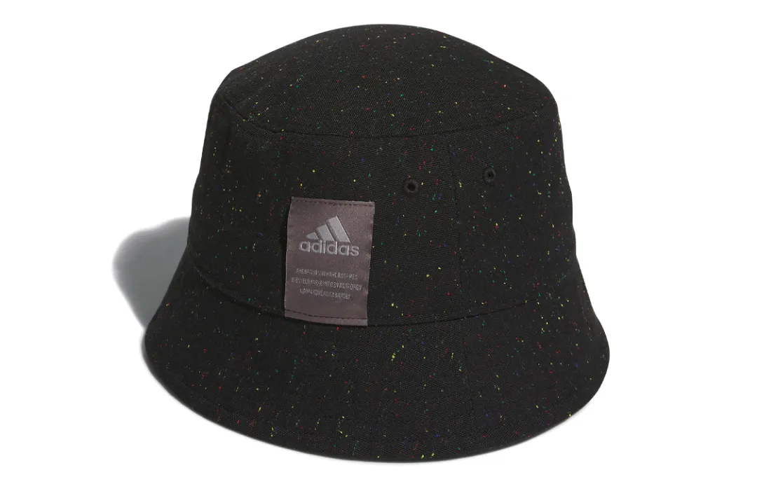 Adidas Cotton, Recycled Polyester, Faux Wool Bucket Hats Unisex Black