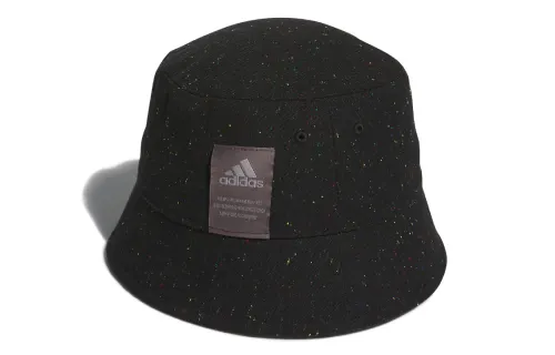 Adidas Cotton, Recycled Polyester, Faux Wool Bucket Hats Unisex Black