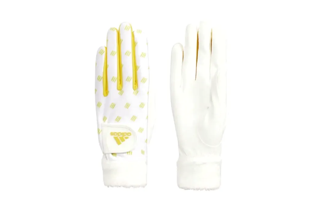 Adidas Synthetic Leather, Mesh Material, Fur Sports Gloves Unisex White