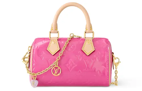LOUIS VUITTON Nano Speedy Neon Pink