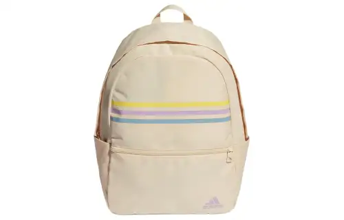 Adidas, classic design regenerated sand yellow backpack for men and women, for beloved