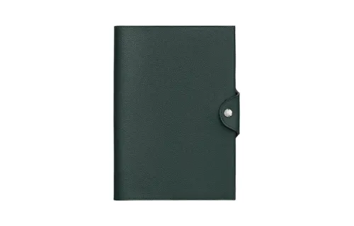 HERMES Ulysse Evercolor Calfskin Travel Storage Bag Unisex V0 Vert Rousseau Green