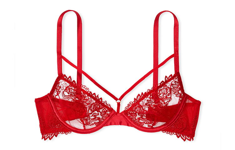 Женские бюстгалтер Victoria's Secret Lace (красный)