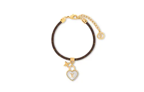 LOUIS VUITTON Heart Padlock Bracelet