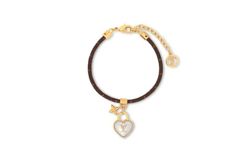LOUIS VUITTON Heart Padlock Bracelet