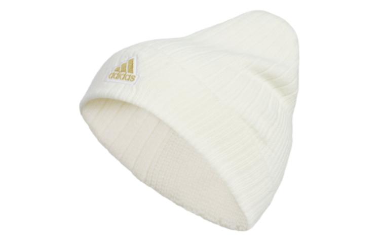 Adidas Acrylic, Cotton Beanies Unisex White