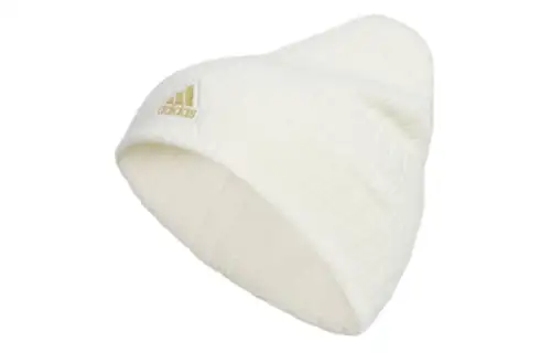 Adidas Acrylic, Cotton Beanies Unisex White