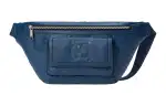 GUCCI Leather Fanny Pack Large Men's Blue
