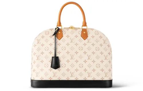 LOUIS VUITTON Alma Leather Dome Bag One Shoulder Crossbody Handheld Travel Bag Women's