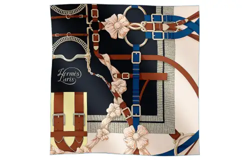 HERMES Scarves Women's Dark Blue