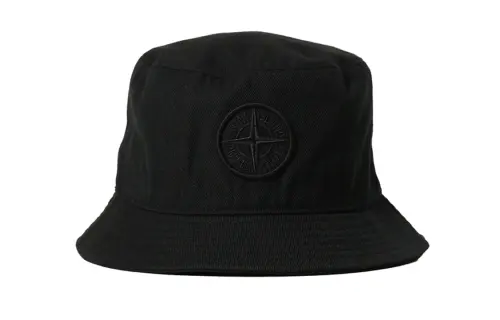 STONE ISLAND Acrylic, Wool, Cotton Bucket Hats Unisex Black