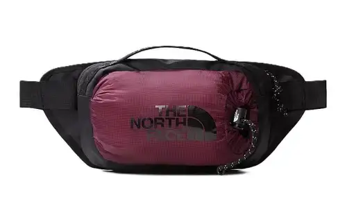 THE NORTH FACE 5.1L Outdoor Bags Recycled Polyester Black & Purple & Red Unisex