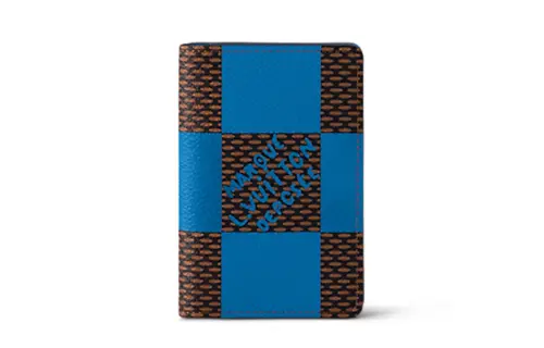 LOUIS VUITTON Pocket Organizer Damier Pop Blue