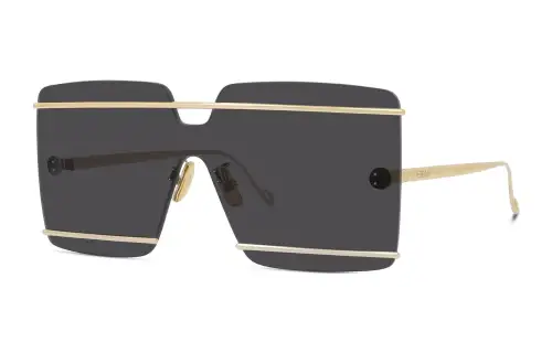 LOEWE Irregular Shape Sunglasses Men's Gold