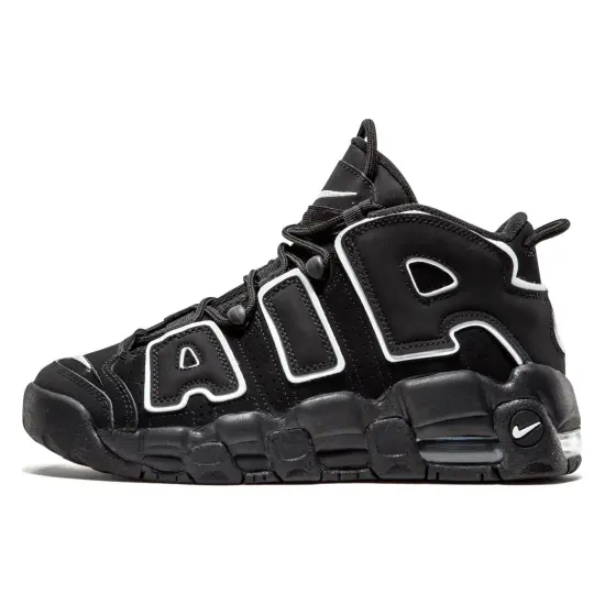 Nike Air More Uptempo Black White GS