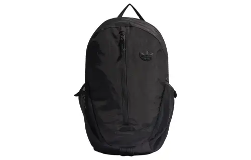 Adidas Originals Trefoil Recycled Nylon Plain Weave Backpack Unisex Black