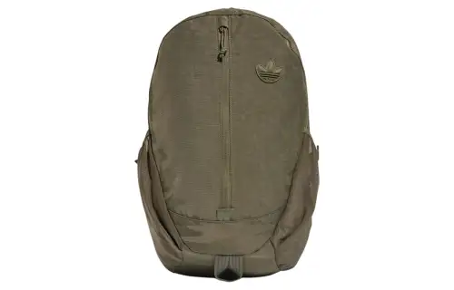 Adidas Originals Recycled Nylon Plain Weave Fabric Backpack Men's Olive Green