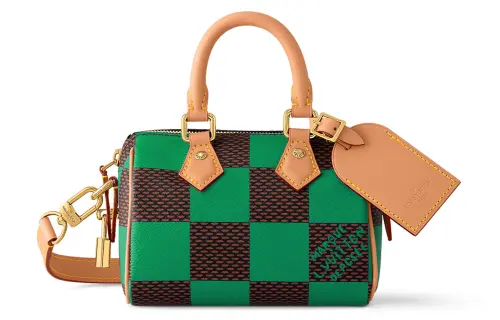 LOUIS VUITTON Nano Speedy Bandoulière Damier Pop Green