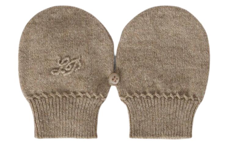 Loro Piana Knit Gloves Baby Brown