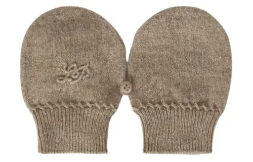 Loro Piana Knit Gloves Baby Brown