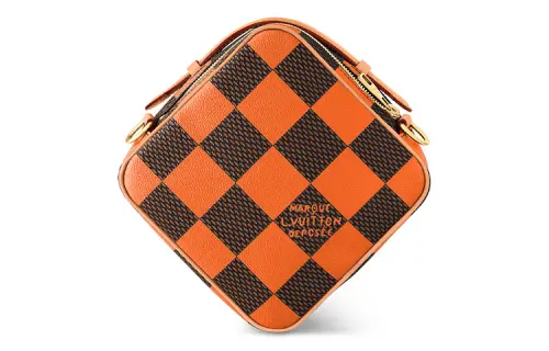 LOUIS VUITTON Chess Messenger Bag Damier Pop Orange