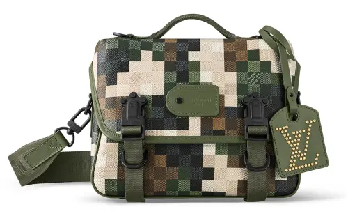 LOUIS VUITTON Canvas Handbag, Shoulder Bag, Crossbody Bag Regular Men's Camouflage