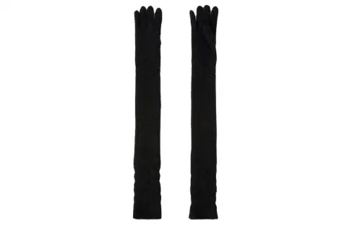 Loro Piana Knit Gloves Women's Black