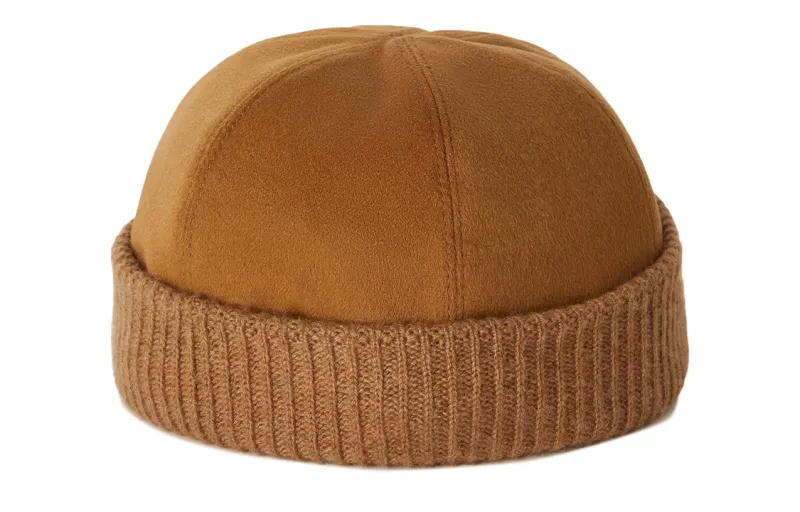Loro Piana Cashmere, Cotton, Polyester Beanies Men's Brown
