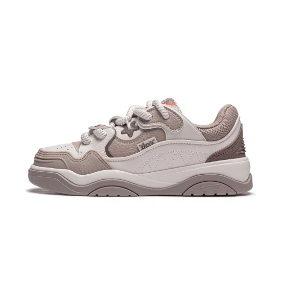 LiNing Journey 2.0 Low Top Skateboard Shoes Men's White Sand Gray