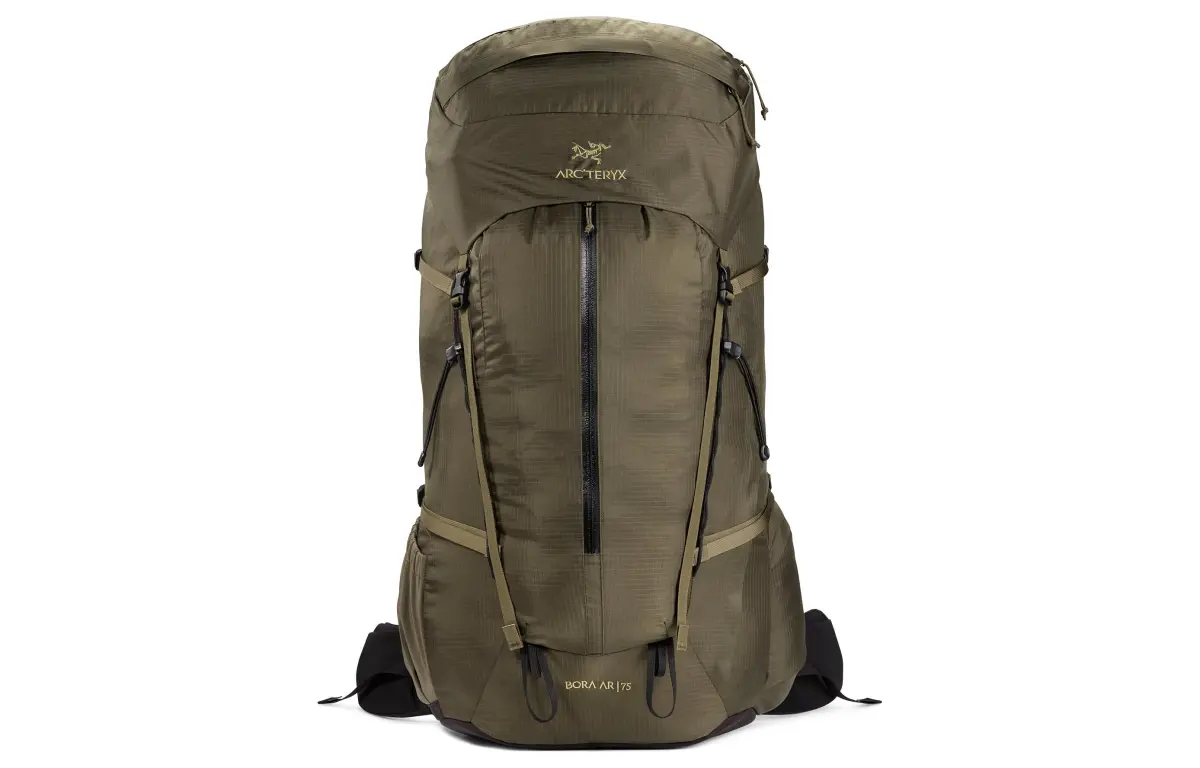 Arc'teryx 75L Mountaineering Bag Outdoor Bag Nylon Olive Green Unisex