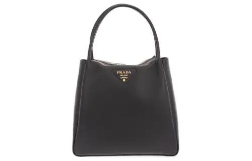 PRADA Genuine Leather Handbag Women's Black