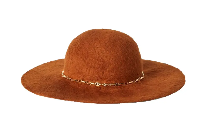 Loro Piana Rabbit Fur Blend Felt Hats & Caps Women's Brown