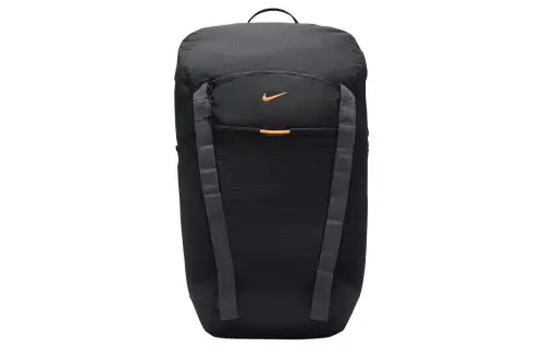 Nike Fabric Backpack Regular Unisex Black & Coal Black & Dutch Orange