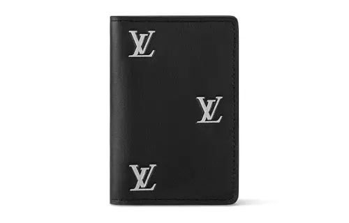LOUIS VUITTON Pocket Organizer Lv Blason Black