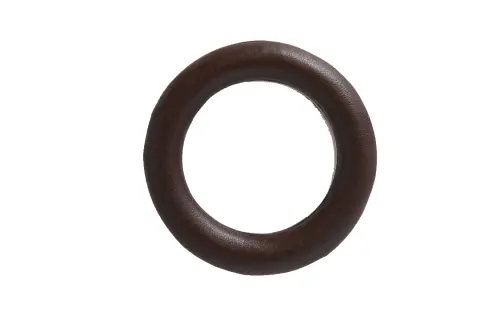 Loro Piana Calfskin, Metal Scarf Ring Women's Brown