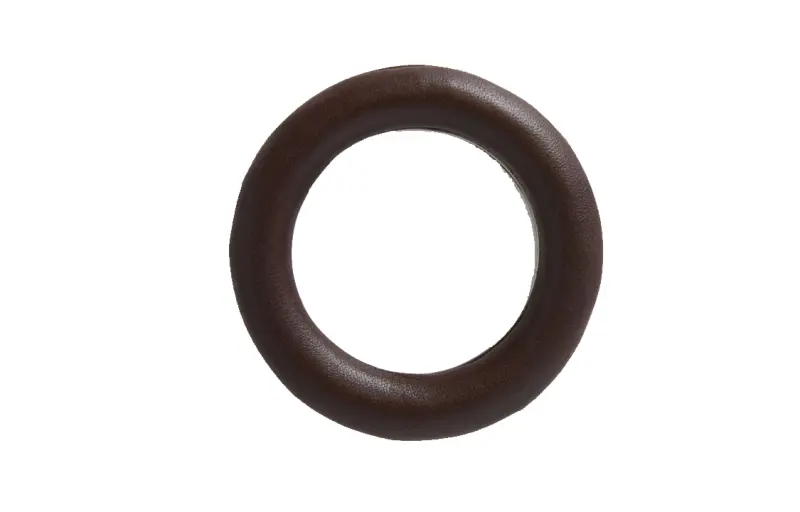 Loro Piana Calfskin, Metal Scarf Ring Women's Brown