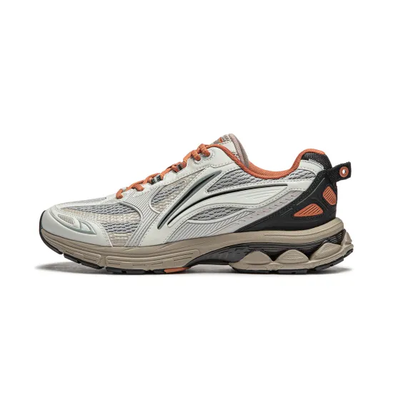 LiNing Shake 2.0 Cushioned Anti Slip And Wear Resistant Lightweight Low Top Running Shoes Men's Gray Black