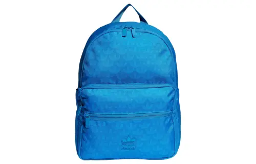 Adidas Originals Trefoil Recycled Polyester Plain Weave Fabric Backpack Regular Unisex Bright Blue