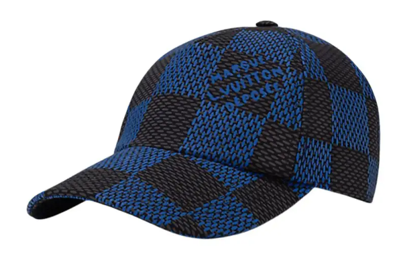 LOUIS VUITTON Cotton, Polyamide Baseball Caps Men's Blue
